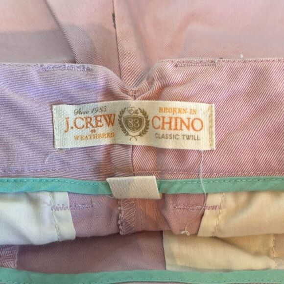 J. Crew Pink Zebra Shorts city fit Classic Twill size 4 100% Cotton - Picture 4 of 7